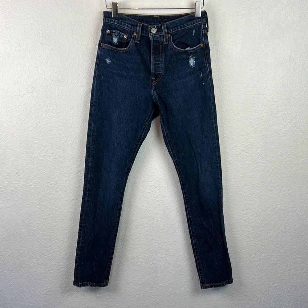 Levi’s 501 S Song For Forever Button Fly Skinny Distressed Original Fit - Picture 4 of 9